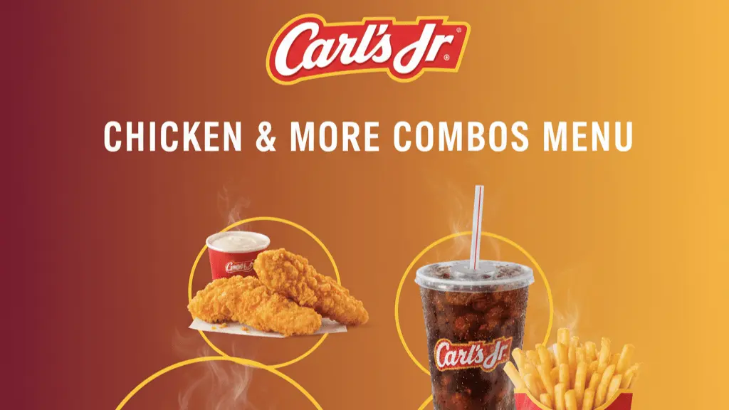 Carl's Jr. Chicken & More Combos Menu