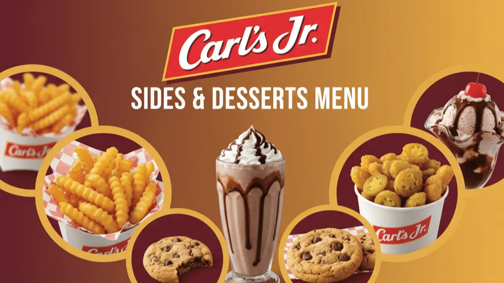 Carl's Jr. Sides & Desserts Menu