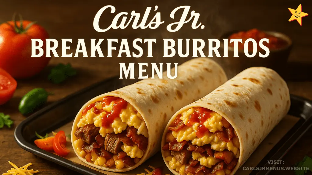 Carl's Jr. Breakfast Burritos Menu