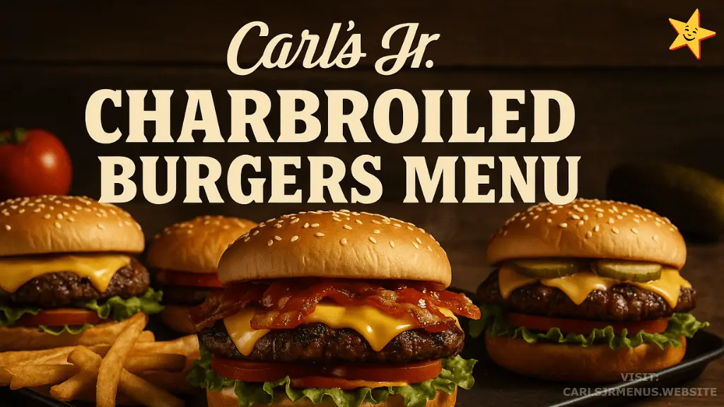 Carl's Jr. Charbroiled Burgers Menu